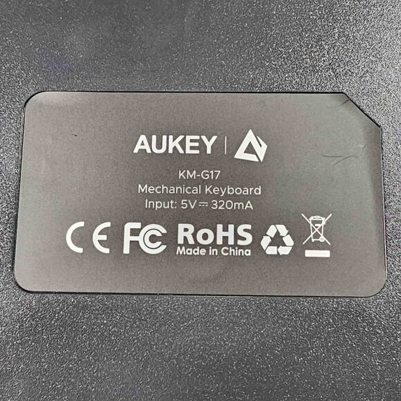 AUKEY KMG17 Mechanical Keyboard, Blue Switches 104key with Volume Control Button - Picture 5 of 6